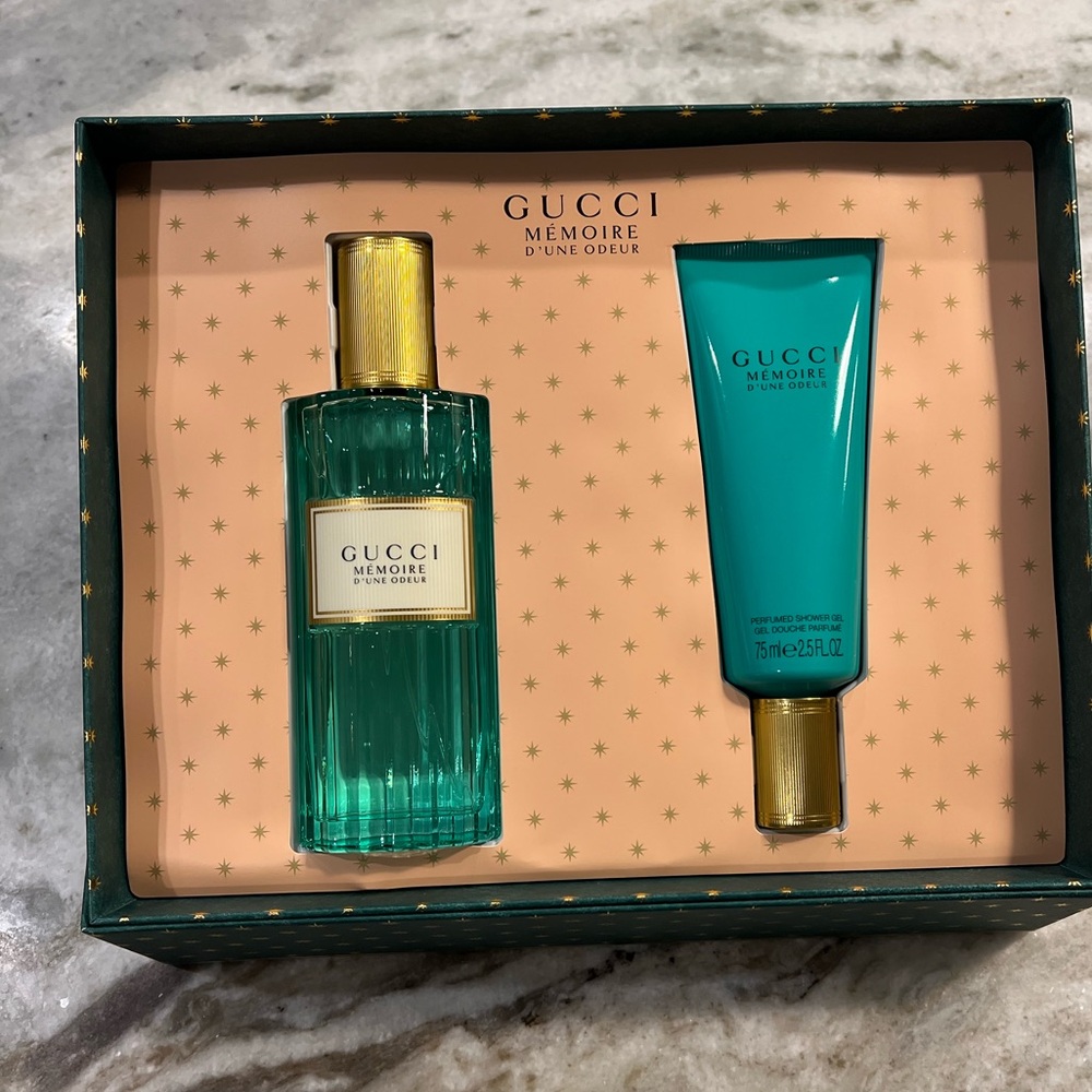 Gucci Memoire D’Une Odeur Lotion and Perfume Set NIB